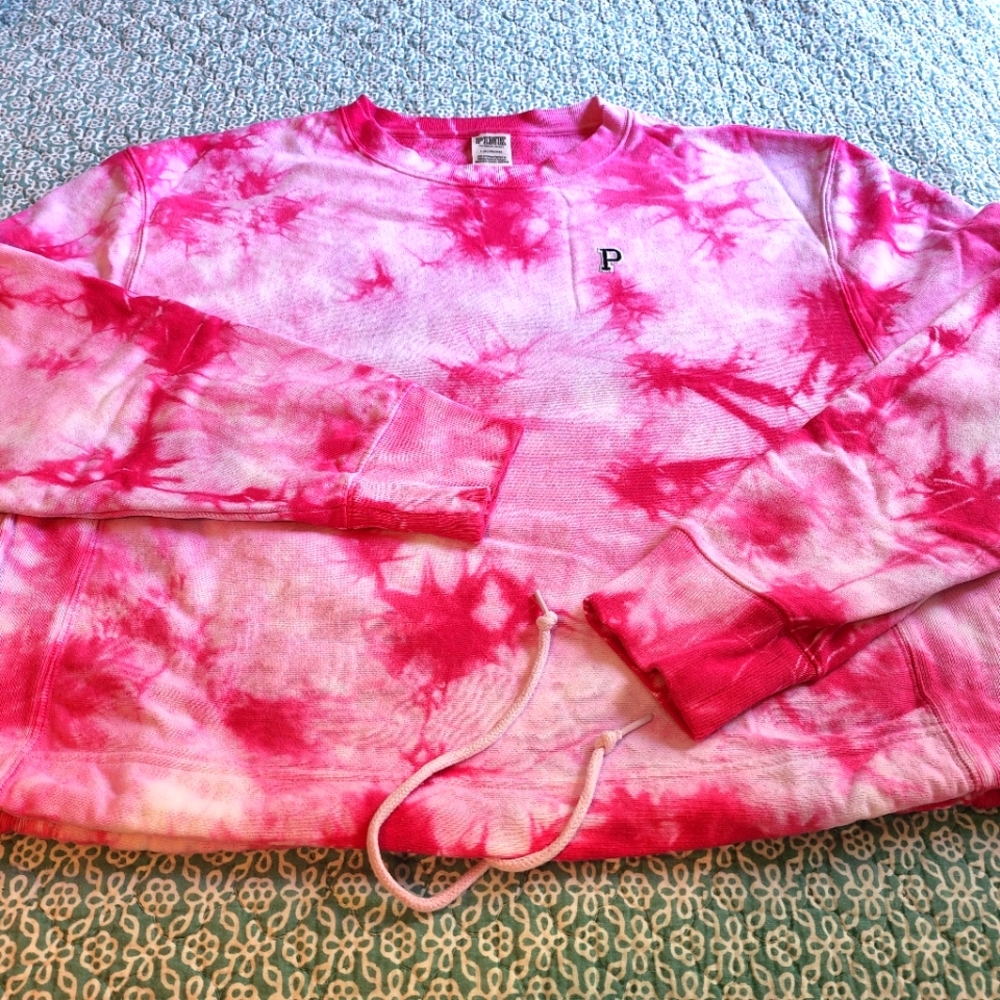 PINK Tie-Dye Women's Terry Top